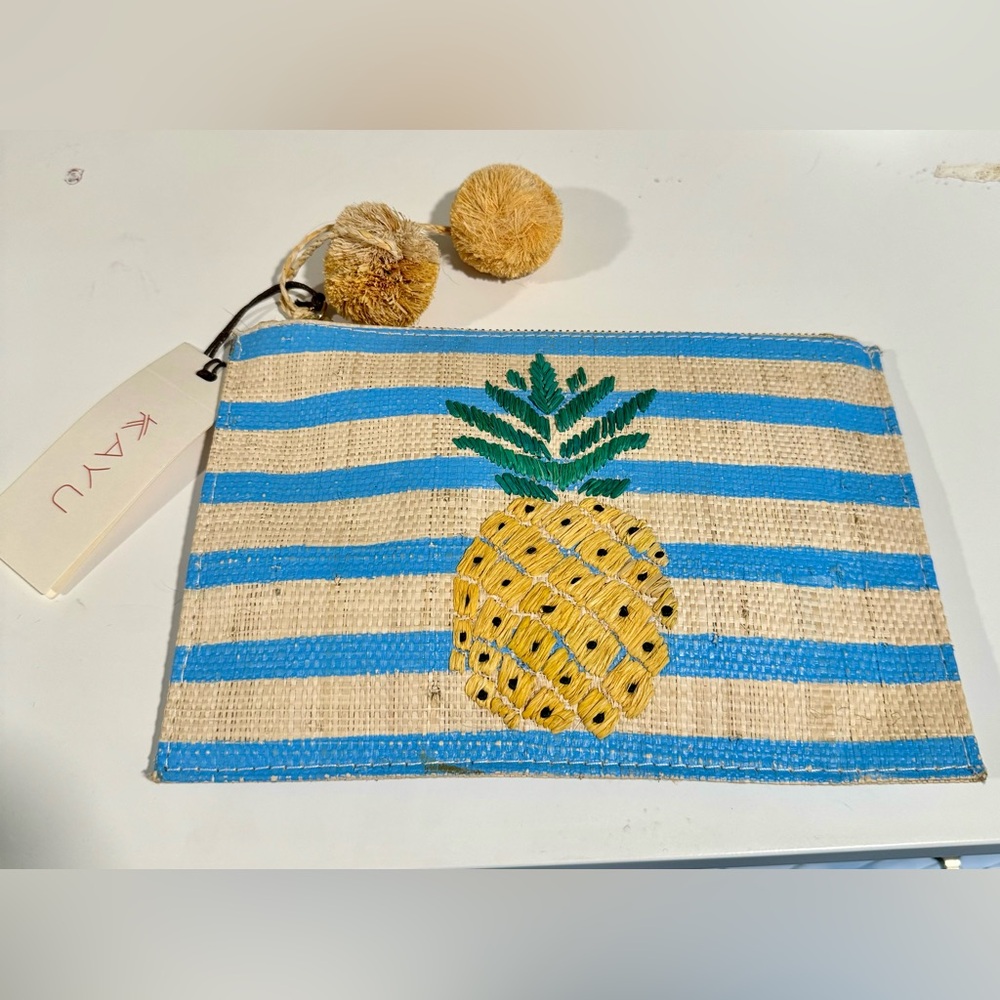 Pineapple Clutch with Pompom